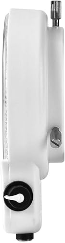 Miniatura 5 de Microscopio Anillo Luz Ajustable 144 LED Anillo Luz Iluminación Lámpara Iluminador para Microscopio Estéreo (BlancoNegro) (Blanco)