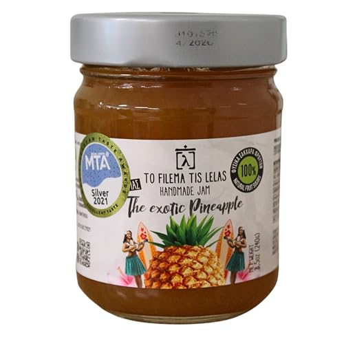 To Filema tis Lelas Mermelada de Piña Casera con Azúcares Naturales - The Exotic Pineapple, 240 g