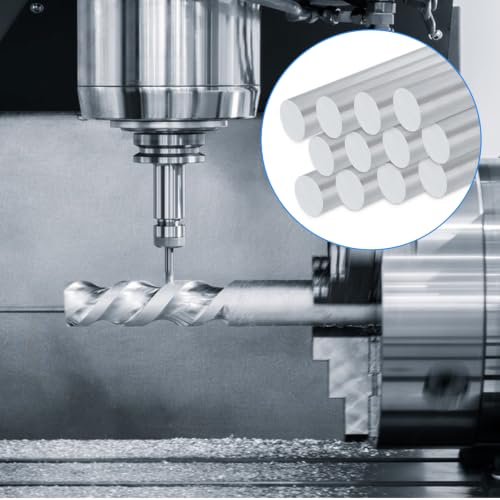 Image of 10PCS 1 /2 Inch Solid Round Aluminum Rod, 6061 T6 Aluminum Bar Stock, 13 inch Long Aluminum Round Stock for Industrial, DIY Craft, New Lathe Bar
