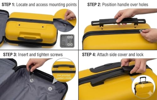 Image of Repair Replacement Luggage Wheel Part Accessories for VIP, Safari, American turistr, Skybag Suitcase Trolley Bag for Luggage Parts (1 PCS Black Handle)