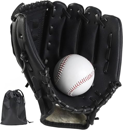 LeapBeast Gant de Baseball, Souple Gants de Softball, Réglable ​et Confortable PU ​Entraînement de Baseball pour Jeunes Adultes Gant de la Main Gauche