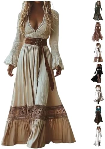 Vestido largo bohemio para muj...