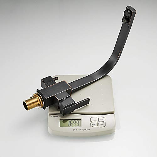 Grifos de cocina cuadrados mezclador de 3 vías giratorio 360 grados para fregadero 3