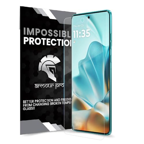 Image of ArmourPro Screen Protector for Motoroal Edge 60 Fusion, Premium Ultra Thin TPU Front Membrane Guard, Bubble-Free, Edge to Edge Coverage, Fingerprint Friendly | Crystal Clear, 1 Pack