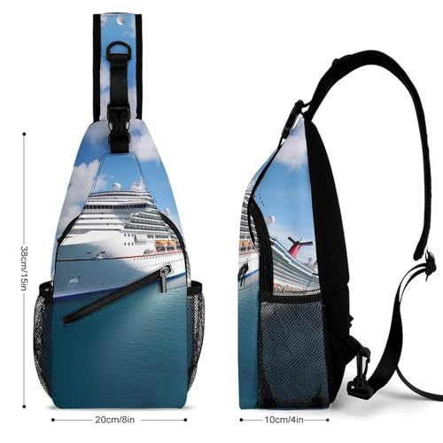 Mochila cruzada tipo sling para senderismo y uso casual miniatura 2