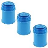 KUM AZ103.49.16-B - Temperino con contenitore Maxi M2, blu, confezione da 3, temperino a doppio contenitore