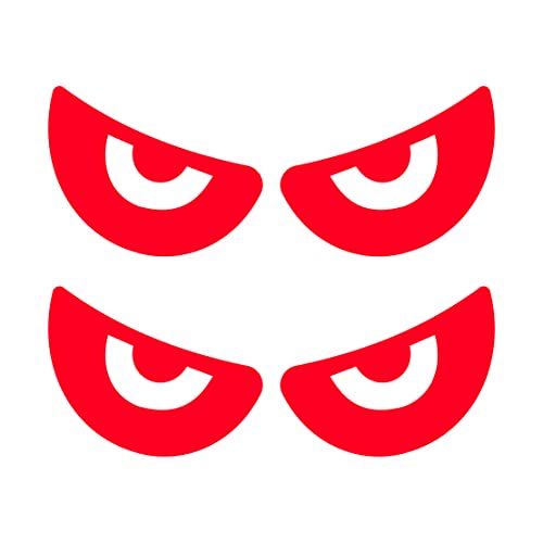 DualColorStampe Adesivi casco moto OCCHI (2 Pcs)