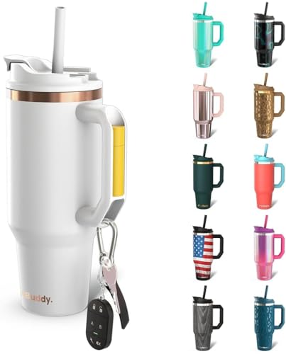 Frost Buddy Thicc Buddy - 50 oz Stainless Steel Vacuum Insulated Tumbler with Lid and Straw for Water - Travel Mug Cupholder Friendly - Gifts for Women Men Him Her (Copperkiss)