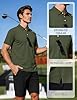 TACVASEN Polo T Shirts for Men Outdoor Breathable Golf Tops Quick Dry Lightweight Work T Shirts Casual Army Green,3XL #2