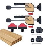 Juego de pinzas para mesa de carpintería, clips de liberación rápida, bancos, carpintería de escritorio, pinzas para montaje en carril, pegado, fabricación de muebles, reparación, banco de trabajo