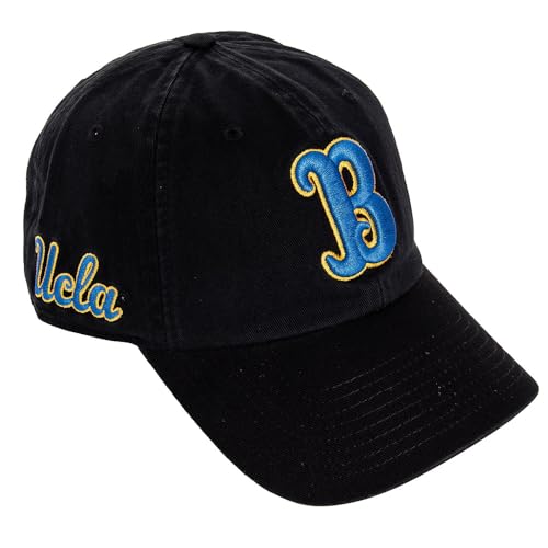 Desert Cactus University of California Los Angeles Baseball Hat Bruin Brimmed Embroidered Cap - Adjustable Cloth Strap Type A (US, Alpha, One Size, Black)