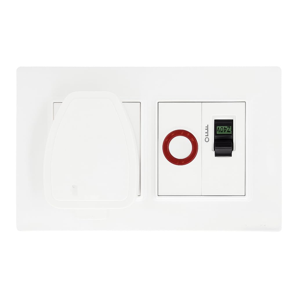 MCB Protected Heavy Duty Socket, 16A Porcelain Socket with Switch, for AC Geyser Microwave-image-33