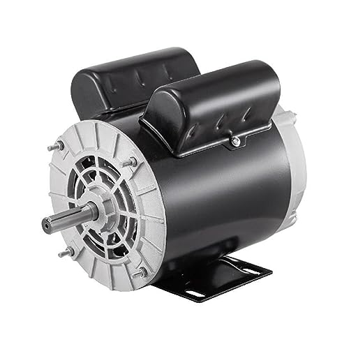 2 Single Phase Air Compressor Electric Motor 115/230V 3450RPM Steel Housing For Pumps Transport Machinery Mixers