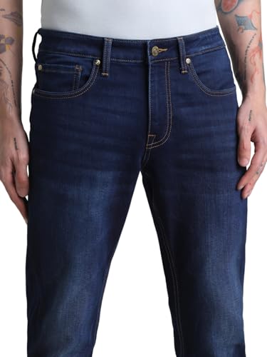 Image of Jack & Jones Men's Slim Fit Jeans | Mid Rise | Jeans for Men