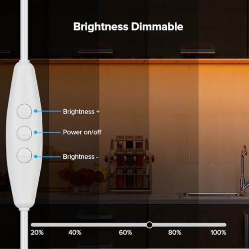 Image of BTF-LIGHTING 5V USB Orange Color COB LED Strip Lights Super Bright Dimmable LED Tape Light,3.28FT 320LEDs Flexible Light Strip with Strong 3M Tape for 3D Printer,TV Backlight,Cabinet,Home Lighting