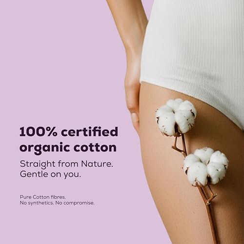 Image of Flawsome Ultra Soft Sanitary Pads| Plant Based, Biodegradable | Pads - XXL (320mm, Light-Medium Flow) | Rash-Free, Leak-Proof & Breathable | 100% Toxin-Free | Extra Absorbent with Disposal Pouch (XXL, Pack of 10)