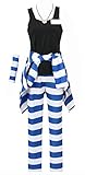 Nsoking Nanbaka Detentionhouse Uno Uniform Anime Halloween Costume (Medium, A Set)