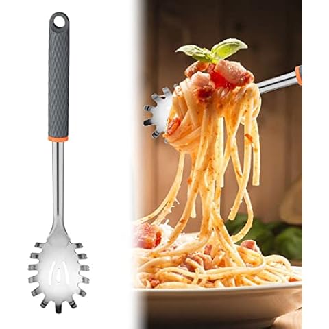 Butyeak Stainless Steel Spaghetti Spoon Set Cover