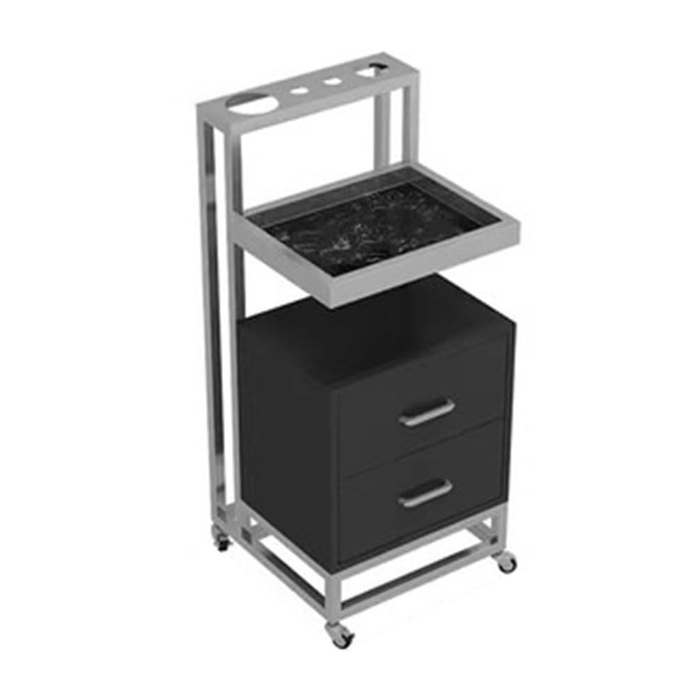 JKJZSALJ Beauty Salon Trolley Salon Station Rolling -Stylist Cart Mobile Hairdressing Barber Station -Salon Trolley Cart With Wheels For Beauty Spa,A,37x37x85cm