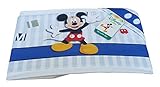 disney. completo, set 3 pezzi lenzuola baby. carrozzina e culla in 100% cotone. (culla/carrozina (passeggino), ec0205wd mickey 7026 cielo)