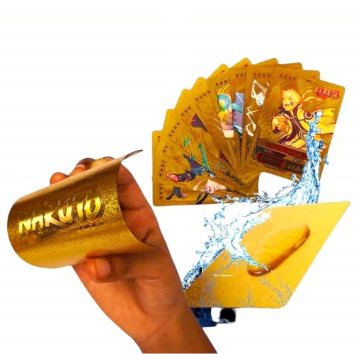 Image of Ultimate Ninja Cards - 55PCS Naruto Anime Collectible Set | Glossy Premium Trading Cards Featuring Iconic Characters | Gift-Ready Pack for Boys, Girls & Otaku Fans (Naruto Gold)