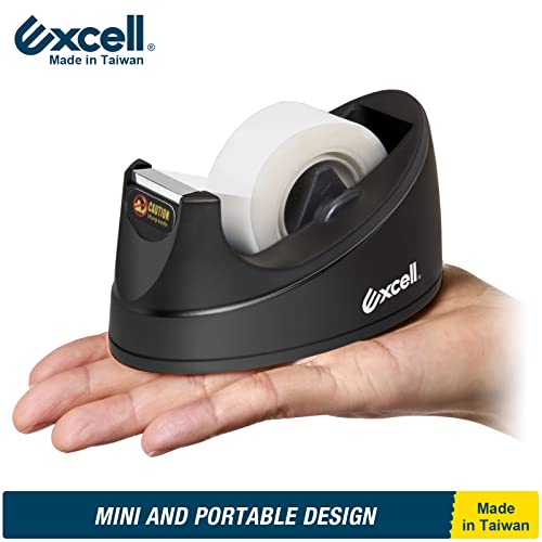 Lot de 3 mini distributeurs de ruban adhésif de bureau compacts Excell