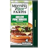 MorningStar Farms Veggie Burgers, Vegetarian Meat, Grillers Prime (4 Count)