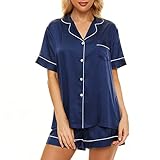 Zando Womens Two Piece Pajama Set Sexy Pajamas for Women Silk Ladies Pajamas Satin Pajamas Womens...