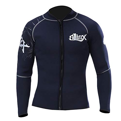 Traje de buceo WYYHAA para hombre y mujer 3mm neopreno con forro polar invierno, chaquetas y pantalones para buceo, pesca, surf, canotaje y esnórquel miniatura 1