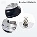 YHOMU 4 Pcs Service Bell for Desk, 3.3 X 2.2 in Stainless Steel Call Bell, Silver Metal Restaurant Hotel Counter Desk Bells