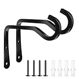 🌺[Angemessene Größe] 10cm Höhe sorgt für ein angemessenes Schwerpunktgleichgewicht; 15cm Breite von der Wand entfernt können größere Töpfe oder Plantern hängen.