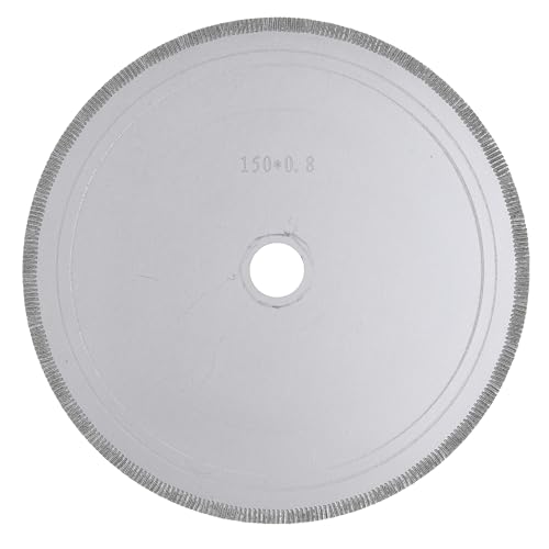 ChilternCasa 150mm 宝石用ソーブレード、0.8mm 超薄型ダイヤモンドロックソー、5/8インチアーバー、宝石、石材、タイル、磁器用切断、トリミングツール