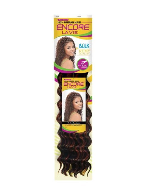 Janet Collection Human Hair Quality Premium Fiber Encore Lavie New Deep Bulk 18" (3PC4/27/30)