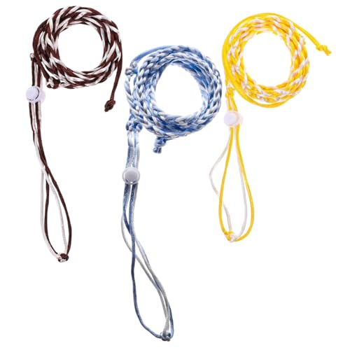 Toddmomy Fashionable Strong Leash Set 3pcs Rabbit Hamster Small Pet Harness Breathable Durable Outdoor Ready