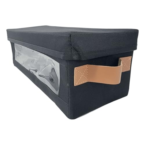 Caja para 148 discos que elimina el desorden con tela Oxford y visor frontal 2