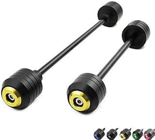 Motorbike Front Rear Wheel Axle Fork Sliders Crash Protector For Kawasaki Z900 Z900RS 2020 Falling Protection Guard Pads Motorcycle Accessory 1 Pair (2 pcs) (Gold Front+Rear)