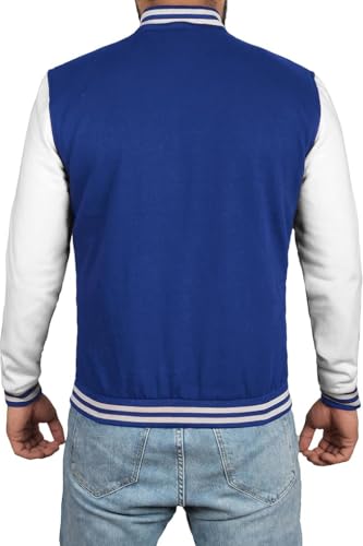 Image of Decrum Varsity Jacket Men - Casual High School Baseball Letterman Style Mens Bomber Jackets