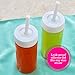 All About Juicing Straw Lids - for VAS Exclusive Glass Water Bottles - Silicone, Reusable Caps - Glass Tumbler - Juicing, Smoothies, Kombucha, Tea, Waters (3 Pack Lids with Straws)
