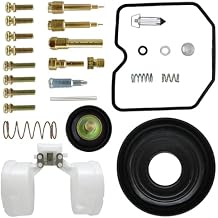 Carburetor Carb Rebuild Repair Kit with Diaphragm Float Replacement for Kawasaki KLR650 2006-2018 KLX650R 1993-1996