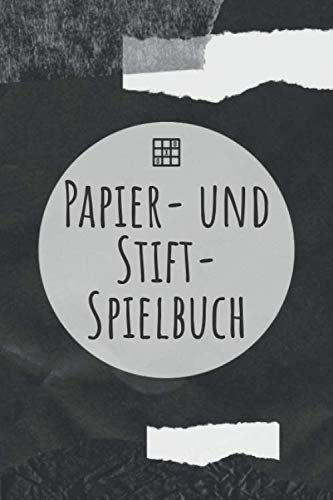 Papier- und Stift-Spielbuch: A5 Papierspielbuch | Tic-Tac-Toe | Galgenmännchen | Käsekästchen | Gesellschaftsspiel | Stiftspiel | Geschenk für Camper, ... Kinder, Enkelkinder, Männer und Frauen