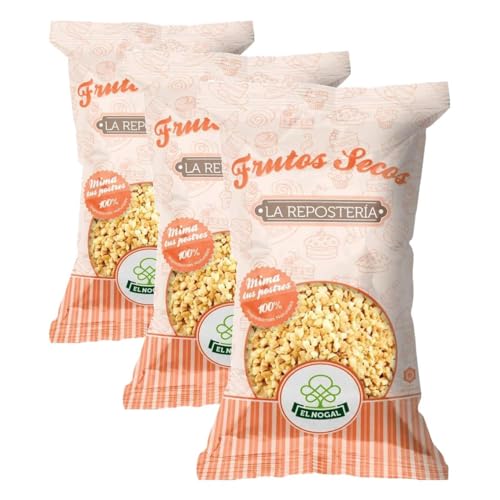 El Nogal Frutos Secos Granito de Almendra - La Repostería Bolsa 125 g (Paquete de 3)