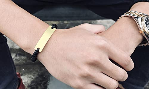 Medical Alert ID Bracelet for Men and Women - Leather Adjustable Emergency Identification Cuff With Medical Card - Customizable Health Alert Jewelry for Allergy Awareness4