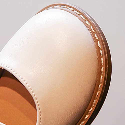 Fashion Children's Casual Shoes Girls Round Head Flat Thick Bottom Solid Double Buckle Girls Round Head Flat4