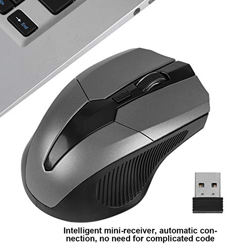 Image of Optical for PC Computer Laptop,800-1600 DPI 6 Key Gaming with USB Receiver,Support indows2000 /XP /Vista /Linux /7 / and Operating System(Gray)