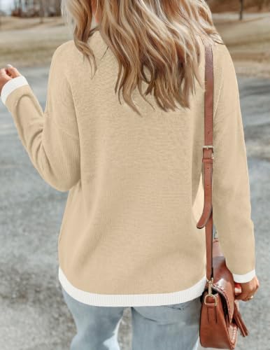 Image of Zeagoo Sweaters for Women Fall Outfits Trendy 2026 Long Sleeve Shirts Bussiness Casual Knit Pullover Sweater Tops