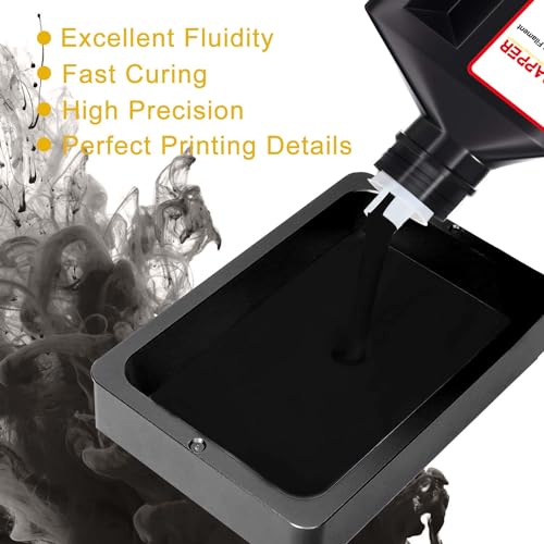 Image of RepRapper Flexible Tough (Shore 80A) 3D Printer Resin, Soft Rubber /TPU Like 3D Printing Resin, High Elongation 405nm Fast UV-Curing Photopolymer Resin for LCD Printer, Black 1000g