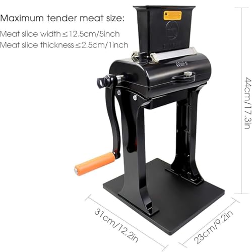 Robuster Fleischklopfer, manueller Steakflacher, für Rind, Huhn, Schweinefleisch und Truthahn, professionelles Küchenzubehör für verbesserte Zartheit und Geschmack