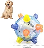 Yeaphy Pet Toys Jumping Activation Ball,Pet Light Up Interactive Ball with Led Lights and Musical Toy for Small Medium Large Dog Cats