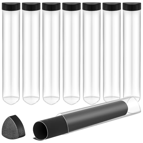 Lot de 8 tubes Playmat Prismatiques Anti-Roulement MTG Playmat Étui de rangement pour tapis de jeu Compatible avec MTG, Pokemon, Yu-Gi-Oh!, DND & TCG Playmats