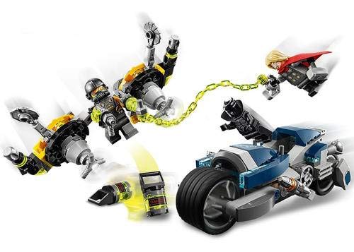 Lego Super Heroes Ataque dos Vingadores em Mota Speeder 76142